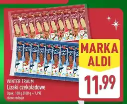 ALDI Lizaki czekoladowe różne rodzaje WINTER TRAUM oferta