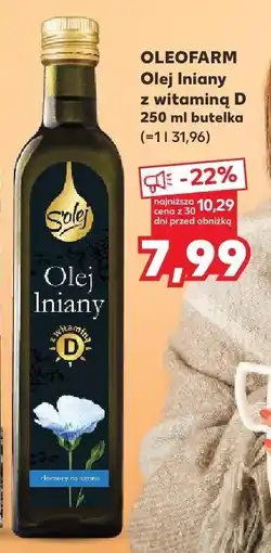 Kaufland Olej lniany z witaminą D 250 ml OLEOFARM oferta