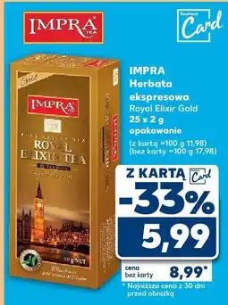 Kaufland Herbata ekspresowa Royal Elixir Gold 25 x 2 g IMPRA oferta