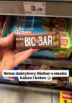Intermarche Baton daktylowy Biobar kakao kokos 45g Naura oferta