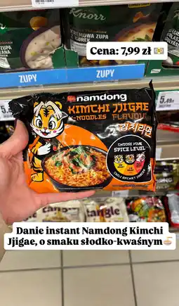 Intermarche Danie instant Namdong Kimchi Jjigae makaron o smaku słodko-kwaśnym oferta