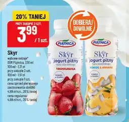Polomarket Jogurt pitny Skyr wybrane rodzaje OSM Piątnica 330ml oferta