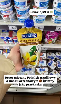 Intermarche Deser mleczny waniliowy o smaku orzechowym Polmlek oferta