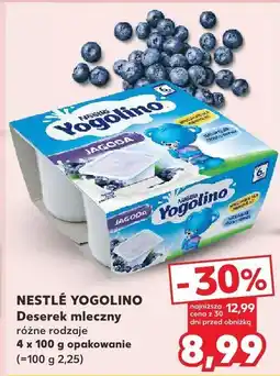 Kaufland Deserek mleczny YOGOLINO różne rodzaje 4 x 100 g NESTLÉ oferta