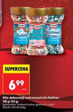 Biedronka Mix dekoracji cukrowych - jednorożec Dr.Oetker oferta