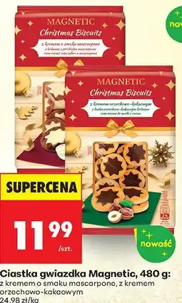 Biedronka Ciastka gwiazdka z kremem o smaku mascarpone Magnetic oferta