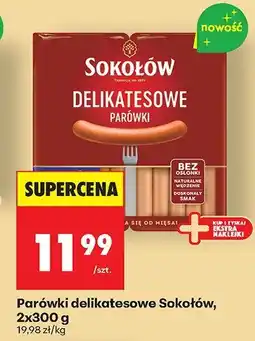 Biedronka Parówki delikatesowe 2x300 g Sokołów oferta