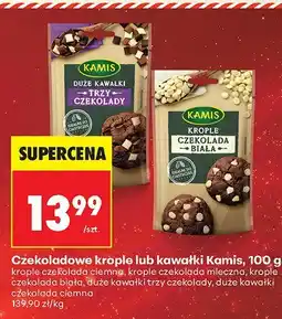 Biedronka Czekoladowe krople lub kawałki, 100 g Kamis oferta
