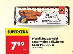 Biedronka Piernik brzozowski z marmoladą śliwkową 300 g Gran-Pik oferta