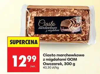 Biedronka Ciasto marchewkowe z migdałami 300 g GOM Owczarek oferta
