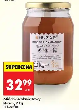Biedronka Miód wielokwiatowy 2 kg Huzar oferta