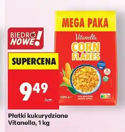 Biedronka Płatki kukurydziane 1 kg Vitanella oferta