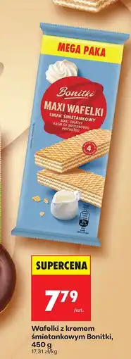 Biedronka Wafelki z kremem śmietankowym 450 g Bonitki oferta