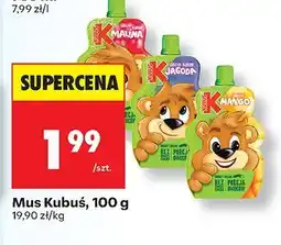 Biedronka Mus owocowy 100 g Kubuś oferta