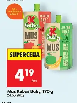 Biedronka Mus Baby, 170 g Kubuś oferta