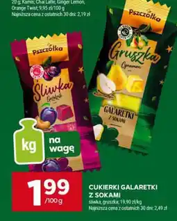Stokrotka Cukierki galaretki z sokami śliwka, gruszka Pszczółka oferta