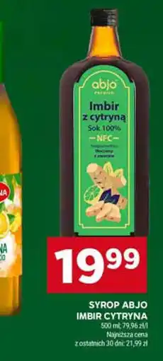 Stokrotka Syrop Abjo imbir z cytryną oferta