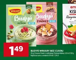 Stokrotka Budyń Winiary bez cukru S'mores Pianki z czekoladą, Pistacja oferta