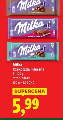 Lidl Czekolada Milka oferta
