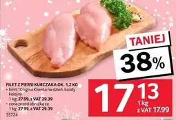 Selgros Filet z piersi kurczaka ok. 1.2 kg Selgros oferta