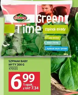 Selgros Szpinak baby Myty Eisberg Green Time 200 g oferta