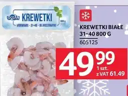 Selgros Krewetki białe 31-40 800 g Selgros oferta