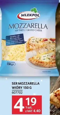 Selgros Ser Mozzarella wiory 150 g Mlekpol oferta
