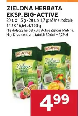 Stokrotka Herbata zielona Big-Active różne rodzaje oferta