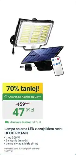 ERLI Lampa z czujnikiem Heckermann oferta