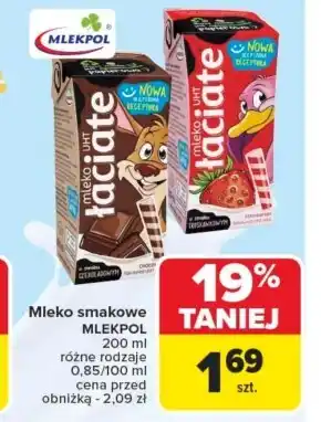 Carrefour Mleko smakowe Mlekpol oferta