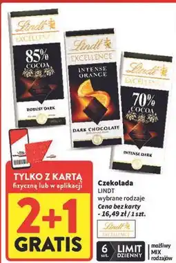 Intermarche Czekolada 85 % cocoa Lindt Excellence oferta
