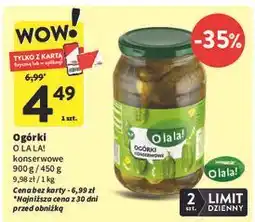 Intermarche Ogórki konserwowe Intermarche O La La! oferta