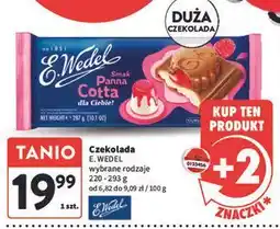 Intermarche Czekolada mleczna o smaku panna cotta E. Wedel oferta