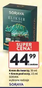 Intermarche Zestaw w pudełku: krem na dzień/noc 50 ml + pod oczy 15 Soraya Eliksir Młodości oferta