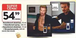 Intermarche Zestaw w pudełku classic blue: żel pod prysznic 200 ml + dezodorant atomizer 75 David Beckham oferta