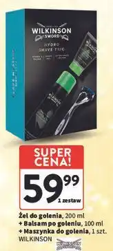 Intermarche Zestaw w pudełku: żel do golenia 200 ml + balsam 100 maszynka 1 szt. Wilkinson Sword oferta