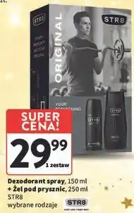 Intermarche Zestaw w pudełku original: żel pod prysznic 250 ml + dezodorant 150 Str8 oferta