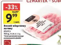 Intermarche Boczek wieprzowy plastry Haga oferta