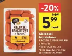 Intermarche Kiełbaski bankietowe Prosto Z Wędliniarni oferta