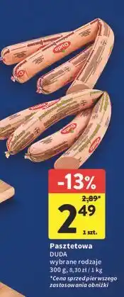 Intermarche Pasztetowa drobiowa Silesia Duda oferta