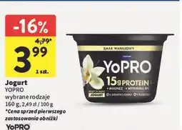 Intermarche Jogurt proteinowy wanilia Danone Yopro oferta