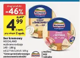 Intermarche Ser kremowy z szynką Hochland oferta