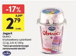 Intermarche Jogurt truskawkowy z serduszkami piankowymi Olma Olmici oferta