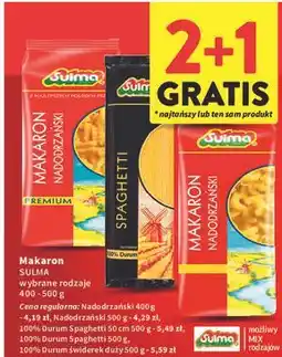 Intermarche Makaron świderki duże Sulma oferta
