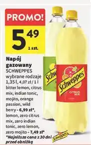 Intermarche Napój lemon zero Schweppes oferta