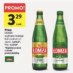 Intermarche Piwo Łomża Pils oferta