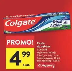 Intermarche Pasta do zębów Colgate Triple Action oferta