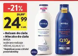 Intermarche Mleczko do ciała ujędrniające Nivea Q10 oferta