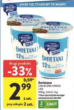 Intermarche Śmietana 12% Z Mlecznej Drogi oferta