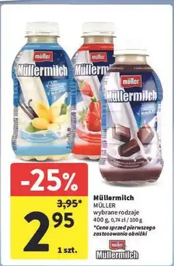 Intermarche Napój mleczny czekoladowy Mullermilch oferta